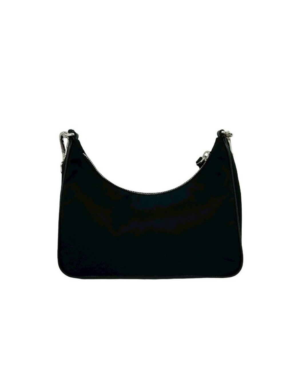 Prada Re Edition Re-Nylon Saffiano Leather Shoulder Bag Semi Black - Picture 3 of 9